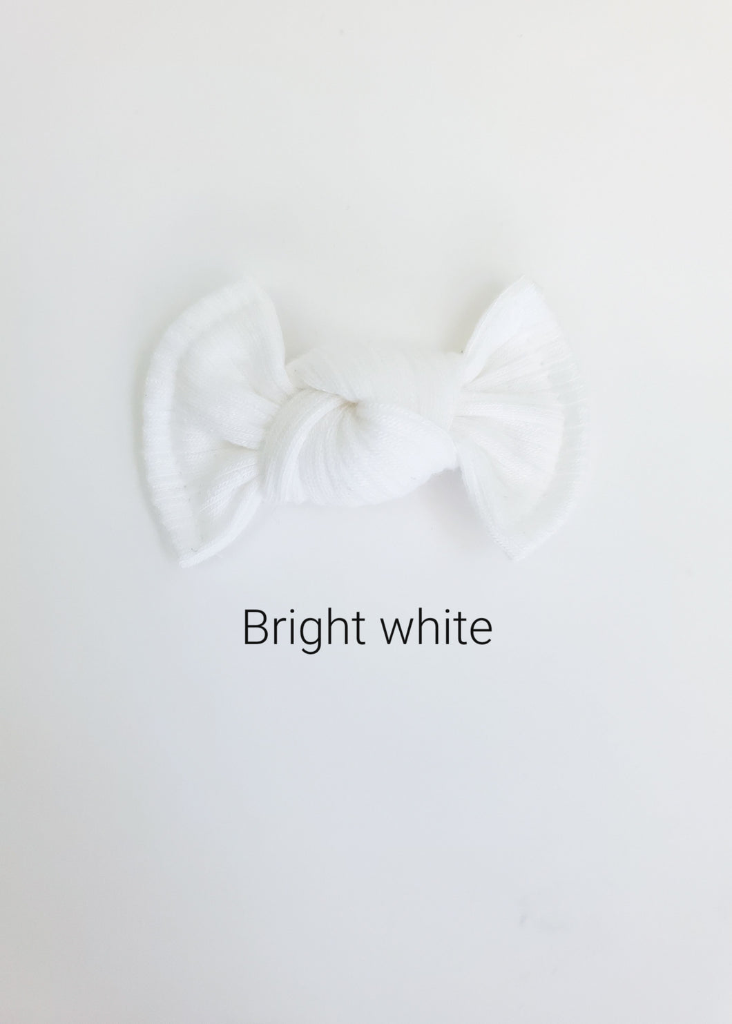Bright White | mini bow