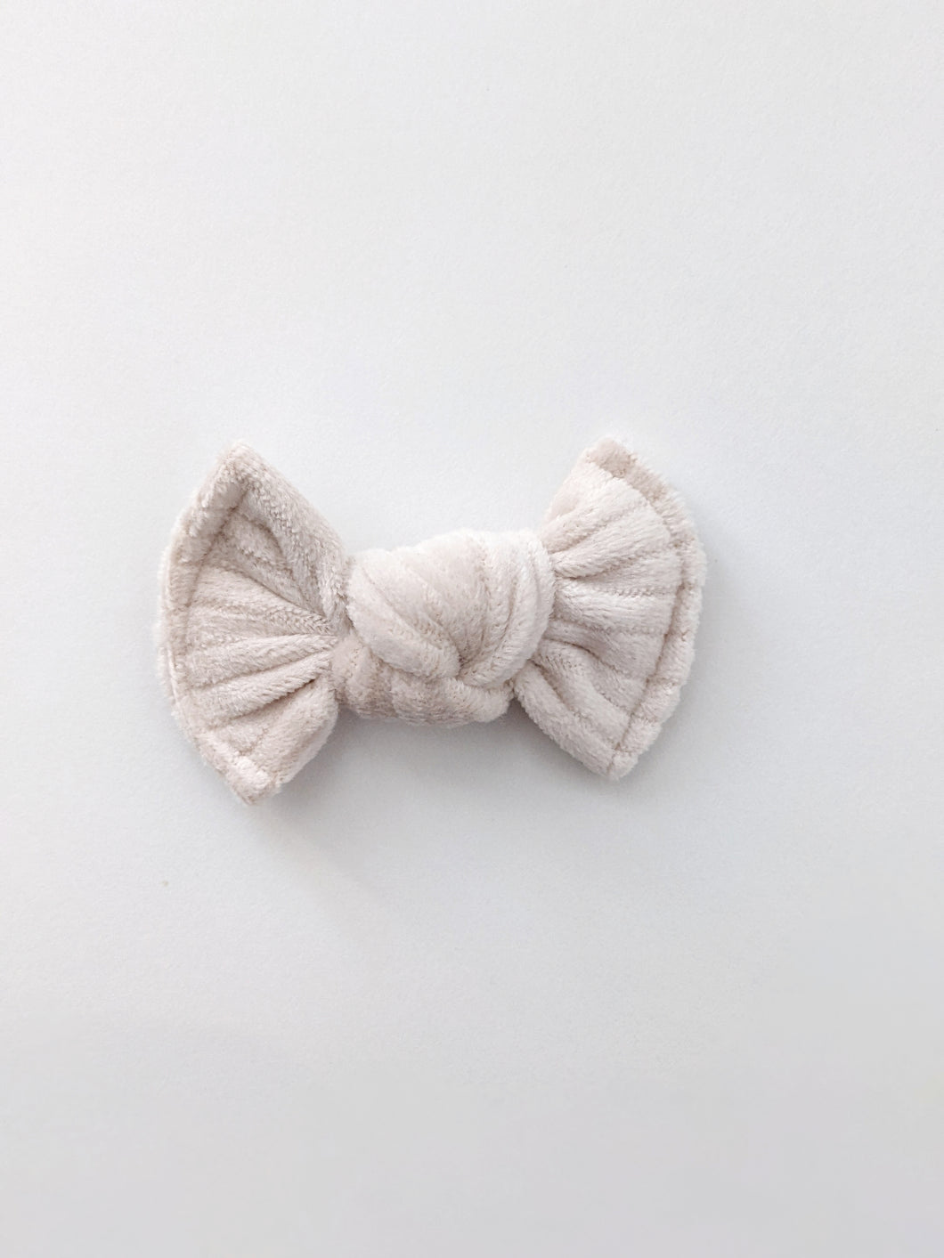 Cream Velvet | Mila Bow