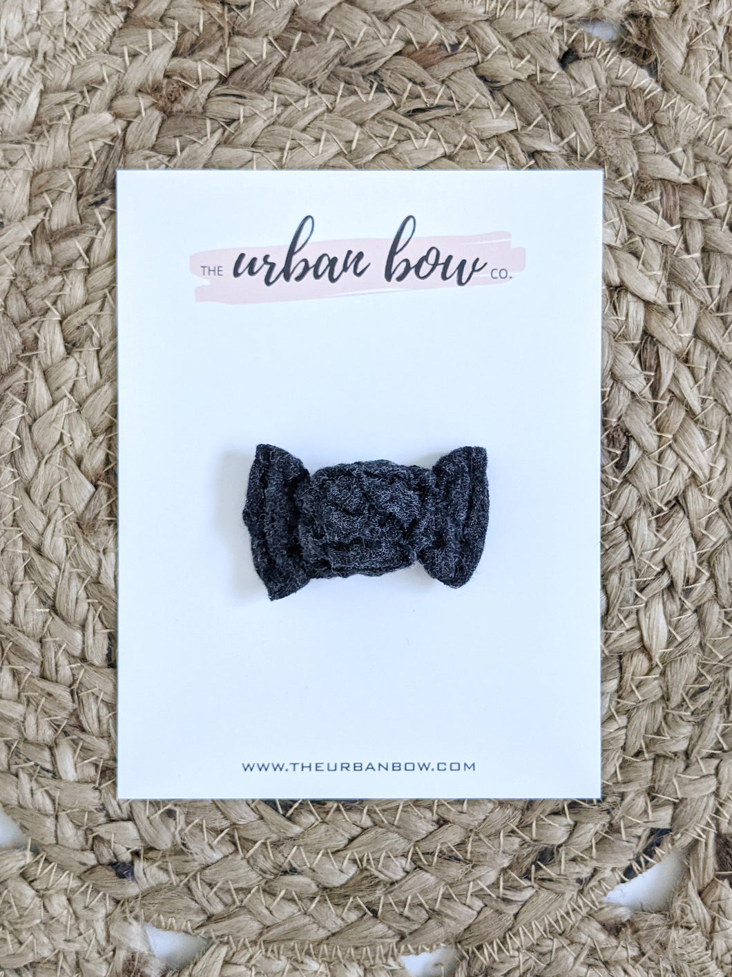 Charcoal | mini bow