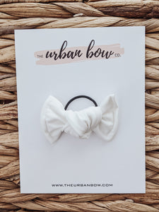 White | Mila Swim Bow