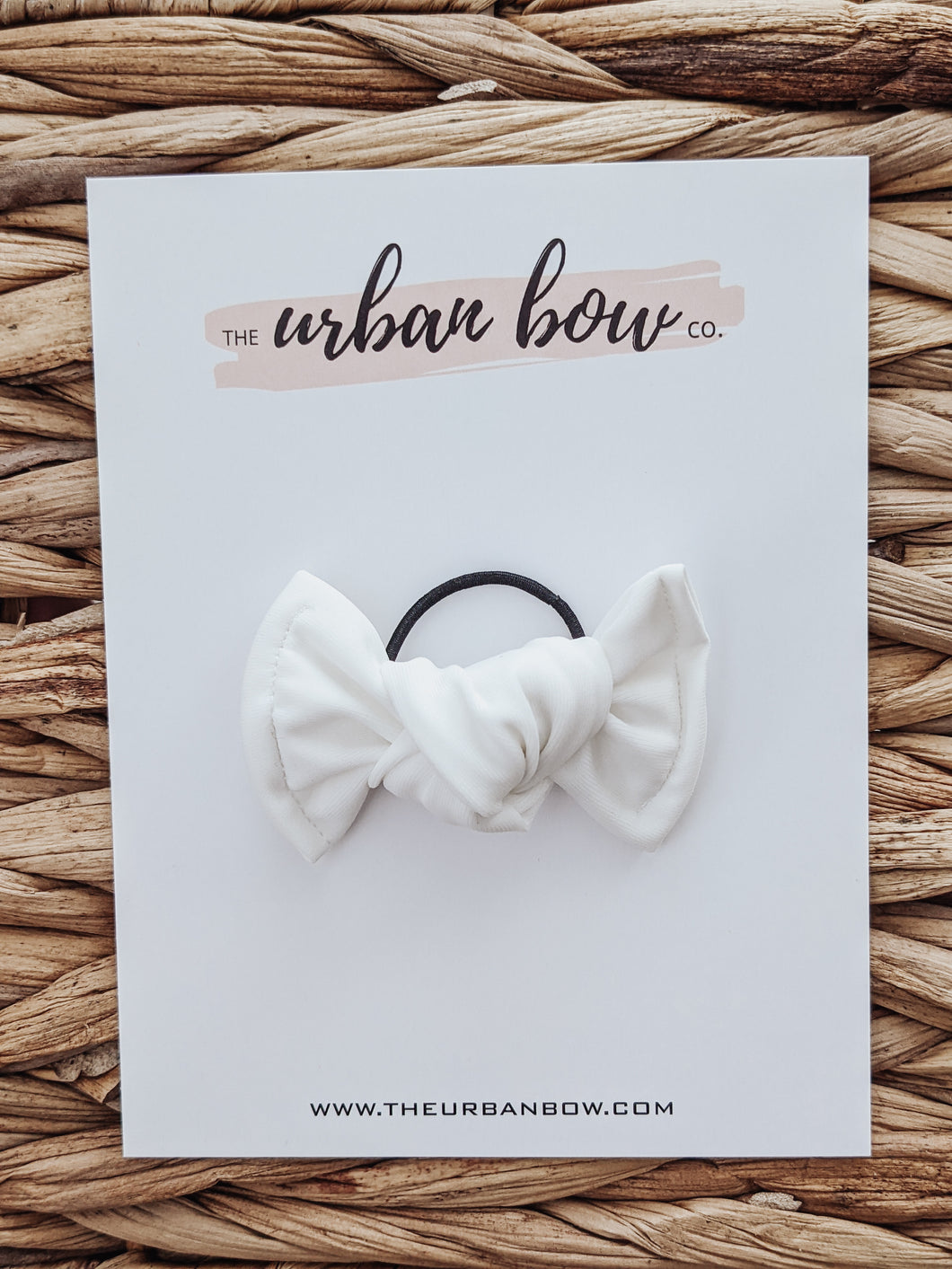 White | Mila Swim Bow